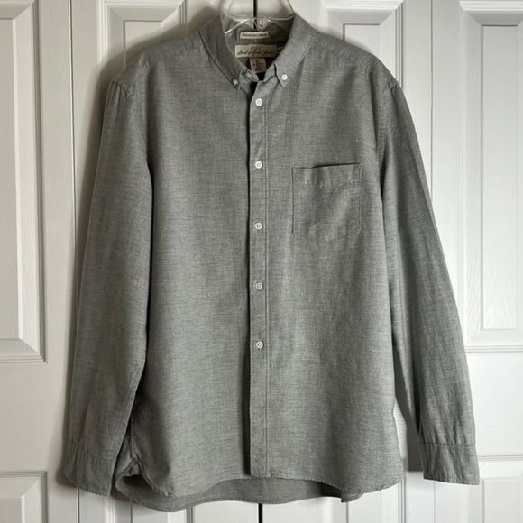 L.O.G.G By H&M Men’s Grey Button Down Shirt Size L - Picture 1 of 8
